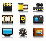 Video and Photo Icon Set One