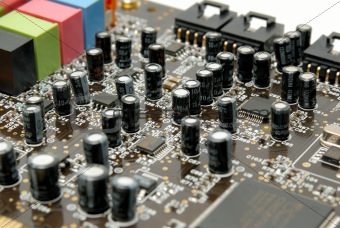 Fragment of a computer printed-circuit-board