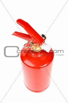 Fire extinguisher isolated