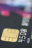 Black credit card closeup
