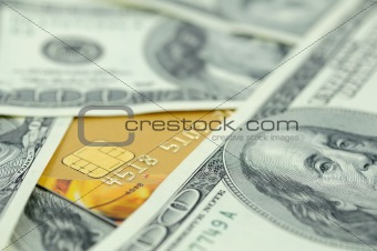 US money and credit card
