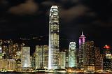 Night scene of Hong Kong cityscape