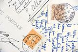 Vintage hand-written post cards