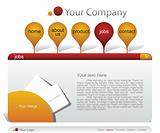 Hot colored baloons website template