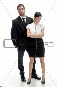 full pose of young couple