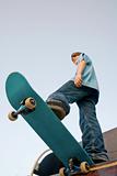 Teenager Skateboarding