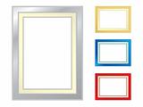Set of four picture frames