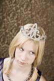 Pretty young girl with a tiara