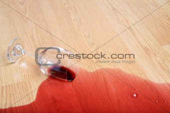 wine glass spill