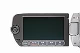 camcorder LCD menu isolated