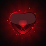 Glossy heart illustration