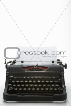 Studio Shot Of An Old Fashioned Typewriter