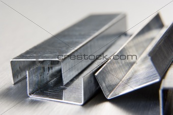 Close-Up Of Staples