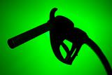 Fuel Pump Silhouette Against A Green Background