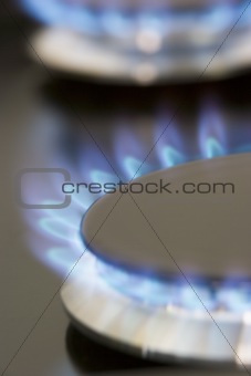 Close Up Of A Natural Gas Stove