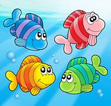 Four cute fishes