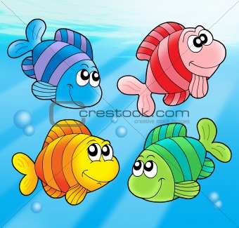 Four cute fishes
