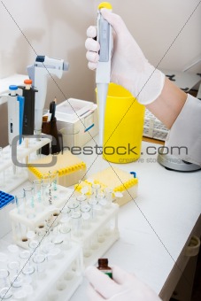 Research in laboratory