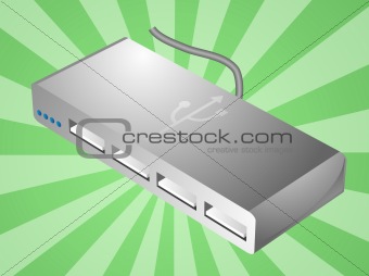 USB hub illustration