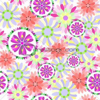 Seamless floral flower pattern