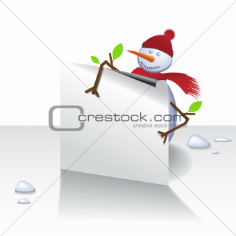 Christmas Snowman Card