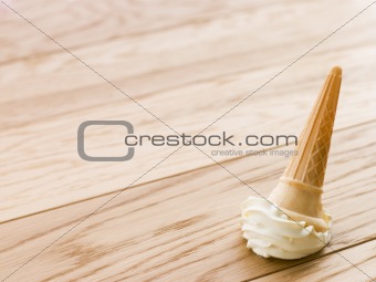 Ice Cream Cone Dropped On The Floor