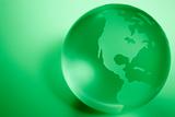 Green Colored Globe