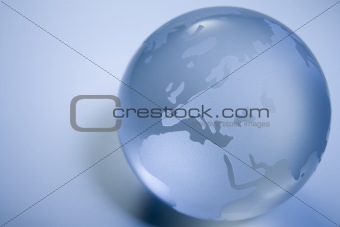 Blue Colored Globe