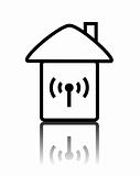 logo of wireless with house