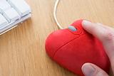 Heart-Shaped Computer Mouse