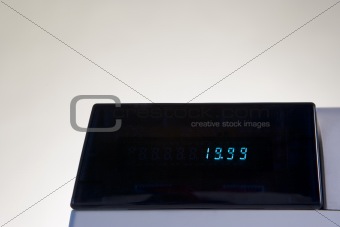 Digital Display Of Cash Register