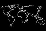 Glowing World Map