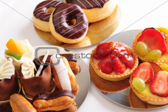 Fresh pastry selection