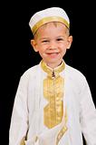 Cute boy with traditional Arabian dress