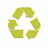 Golden Recycle Symbol