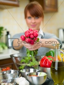 Woman in Kitchen