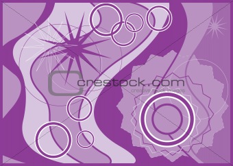 Various Purple Tone Pattern Design