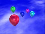 5 Floating Balloons