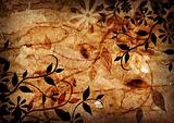 Aged Floral Background