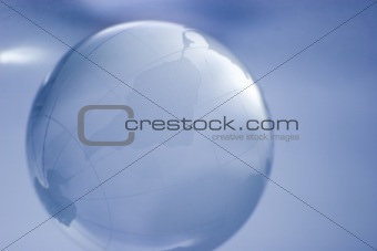 Crystal glass globe