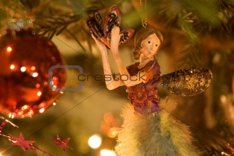 Christmas fairy in the tree