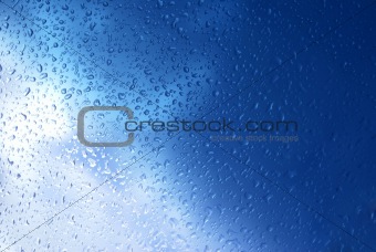 blue droplets background