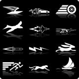 Speed Icon Set Series Design Elements