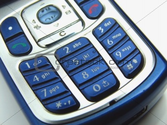 Keypad of mobile phone. 