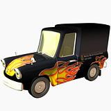 Toon Car Delivery Flames