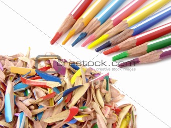 pencils and shavings