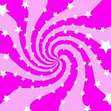 Pink and White background with stars