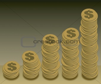 coins graph dollar