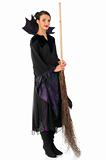 the witch with broom
