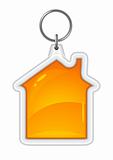 vector trinket souvenir with house silouette isolated